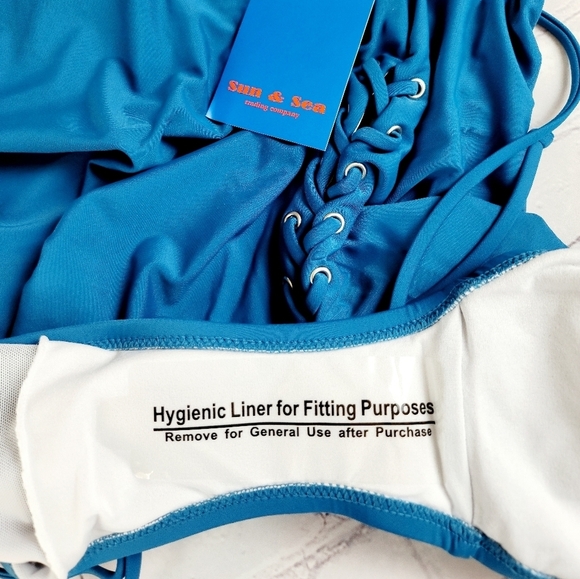 SUN & SEA Lace‎ Up 1 piece swimsuit - Picture 8 of 11